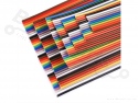 Bandkabel 10-polig regenboog 5 meter